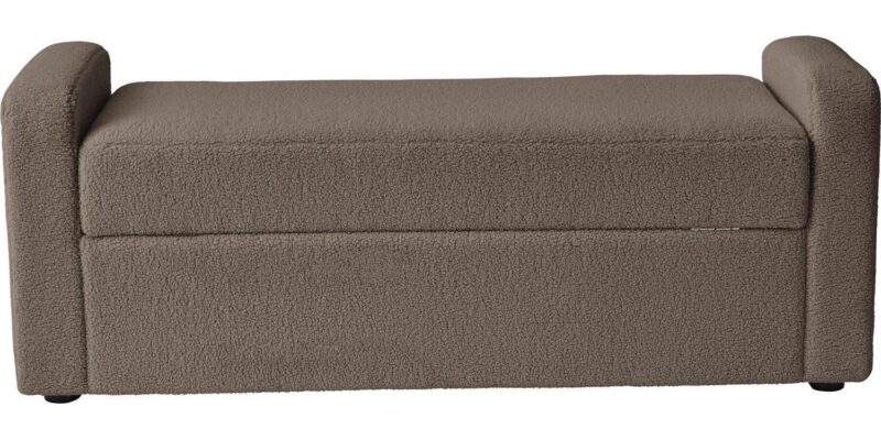 Better Homes and Gardens Springwood 55.12  Storage Bench, Truffle Brown - Image 5