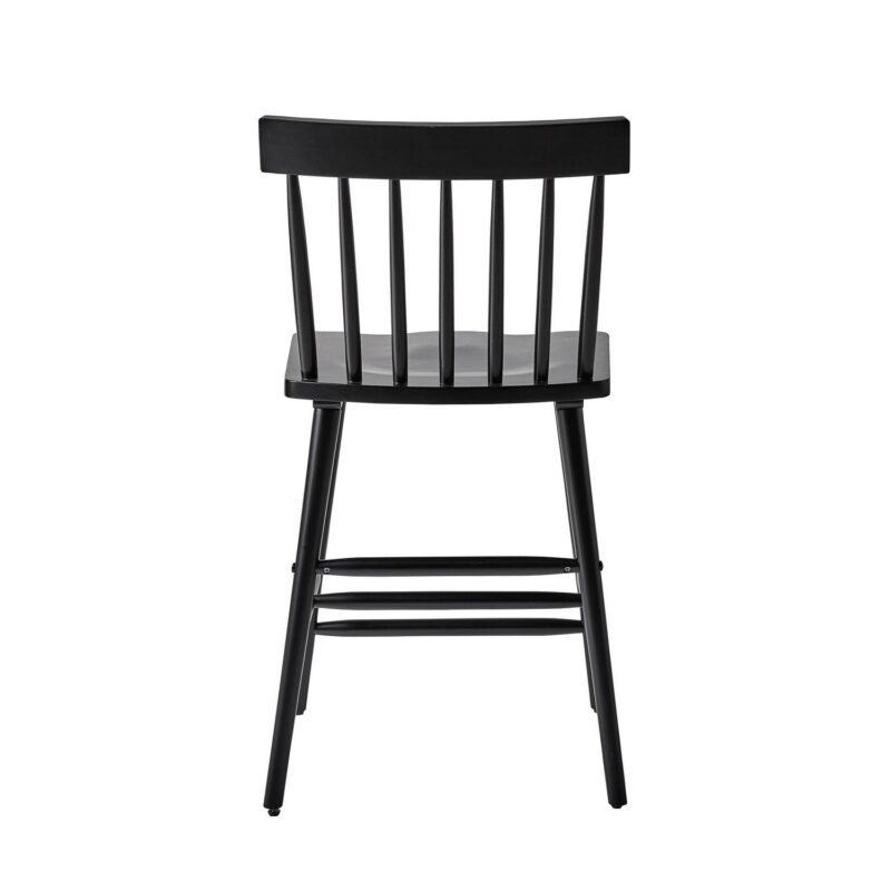 Better Homes and Gardens Gerald Counter Stool 2 Pack, Rich Black Finish - Image 5