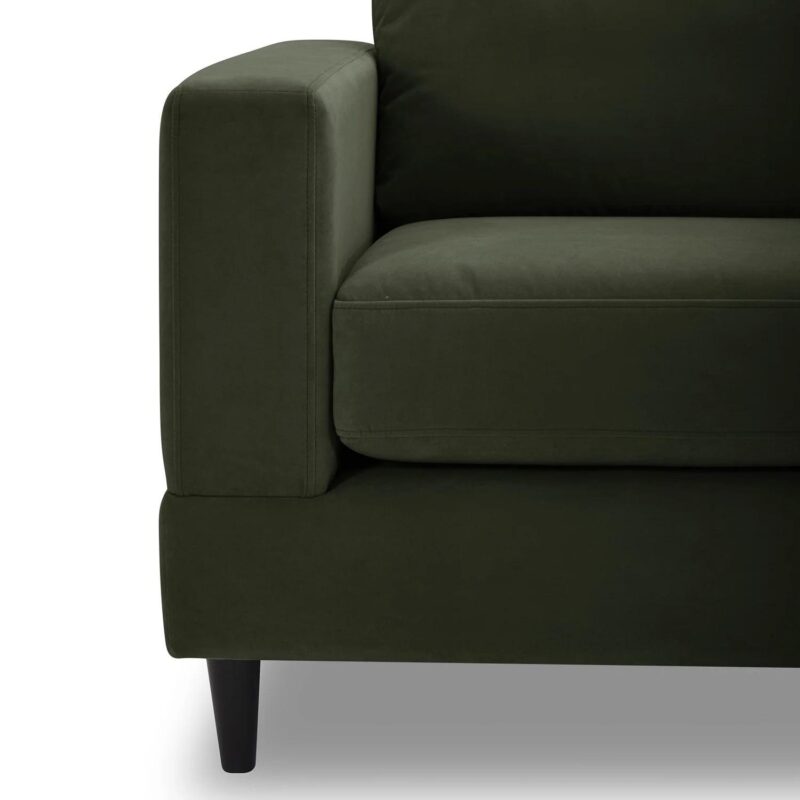 Better Homes and Gardens Springwood Wood Frame 83.46  Couch, Olive Velvet - Image 10