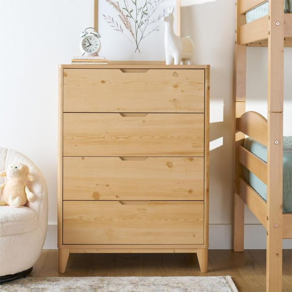 Better Homes and Gardens Leighton 4 Drawer Dresser, Natural