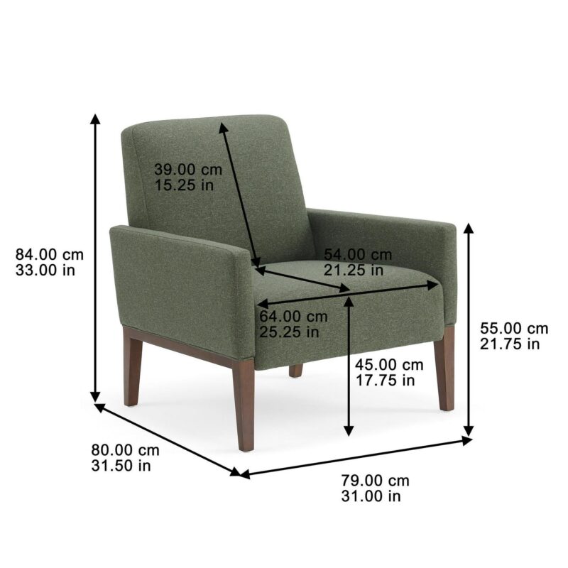 Better Homes and Gardens Reading Accent Chair, Olive - Image 4