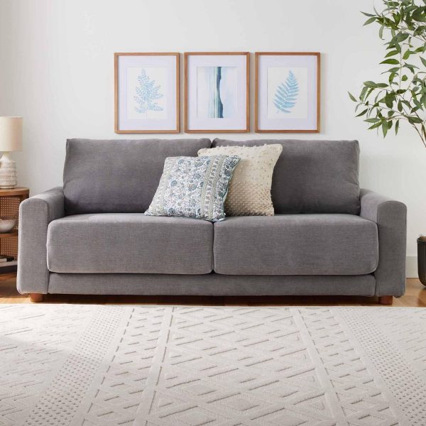 Better Homes and Gardens Owen 85.04  Square Arm Sofa, Helio Pewter