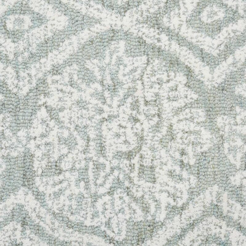 Better Homes and Gardens Suzani Muted Green Medallion Wool Indoor Area Rug, 8' x 10' - Image 4