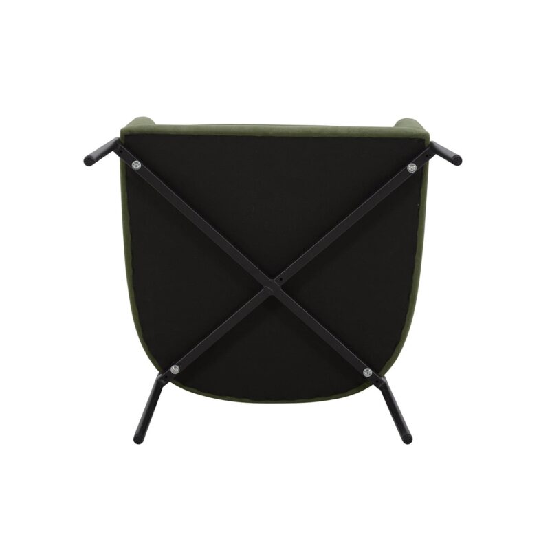 Better Homes and Gardens Wyatt Velvet Dining Chairs, Olive, 2 Pack - Image 7