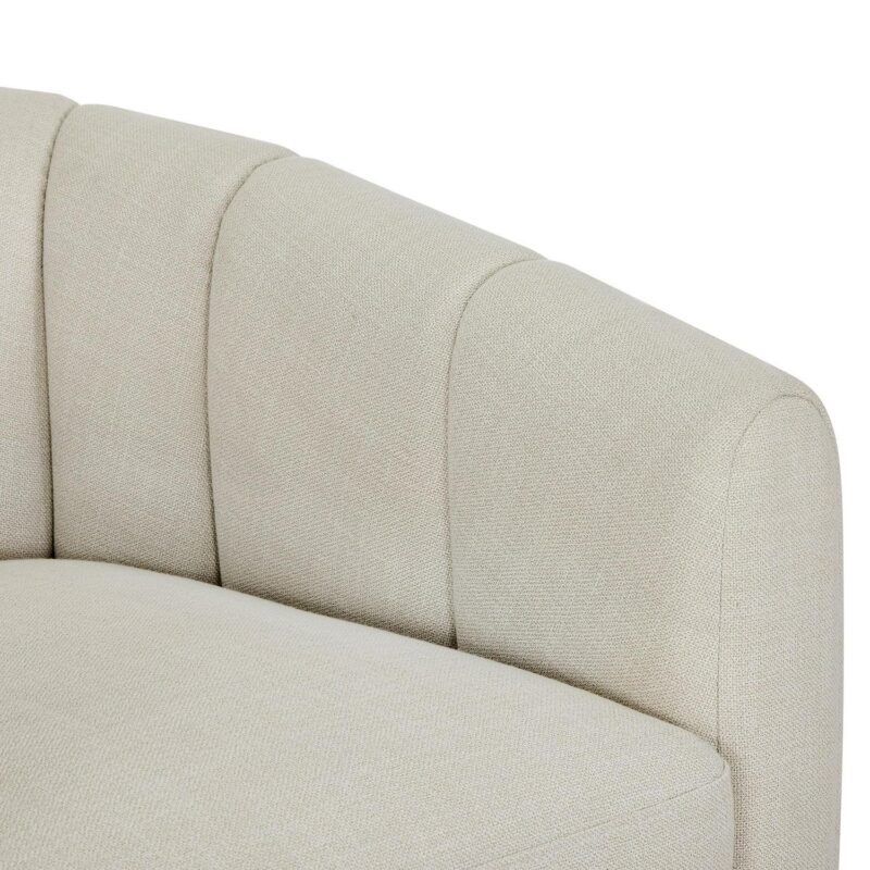 Better Homes and Gardens Lillian Accent Swivel Chair, Cream Linen - Image 5