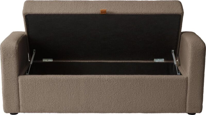 Better Homes and Gardens Springwood 55.12  Storage Bench, Truffle Brown - Image 6
