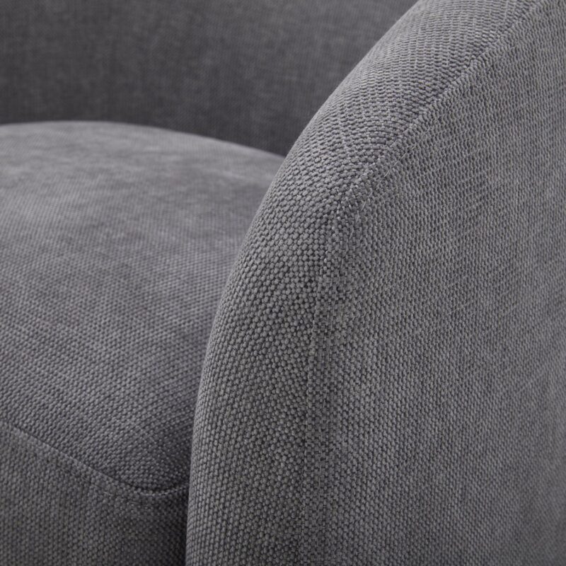 Better Homes and Gardens Bradford Wooden Base Modern Swivel Chair, Gray - Image 14