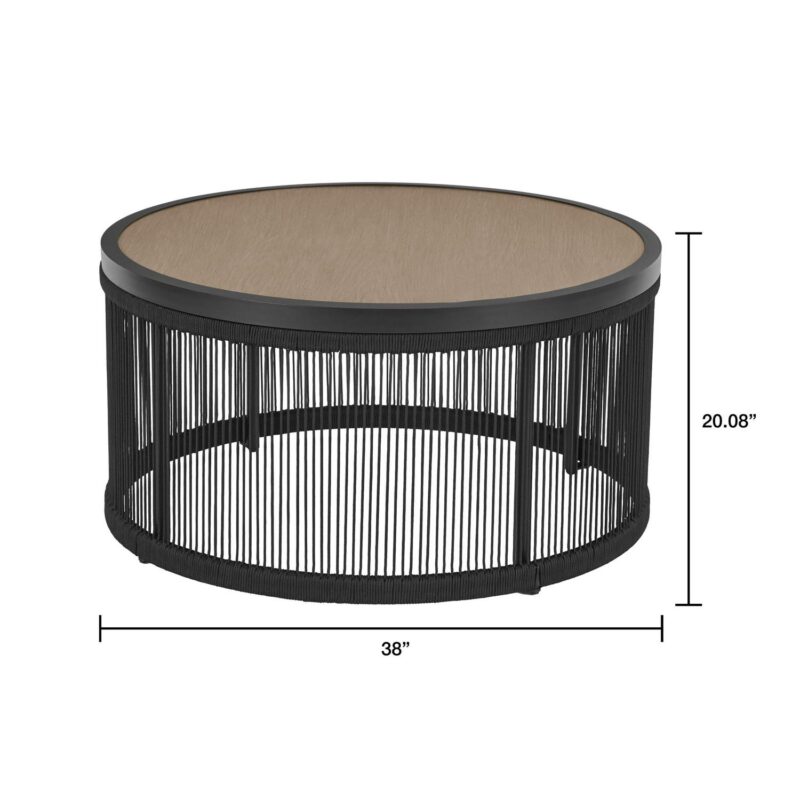 Better Homes and Gardens Tarren 5-Piece Wicker Outdoor Conversation Set, Black - Image 11