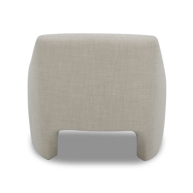 Better Homes and Gardens Emerson Curvy Accent Chair, Cream Linen - Image 6