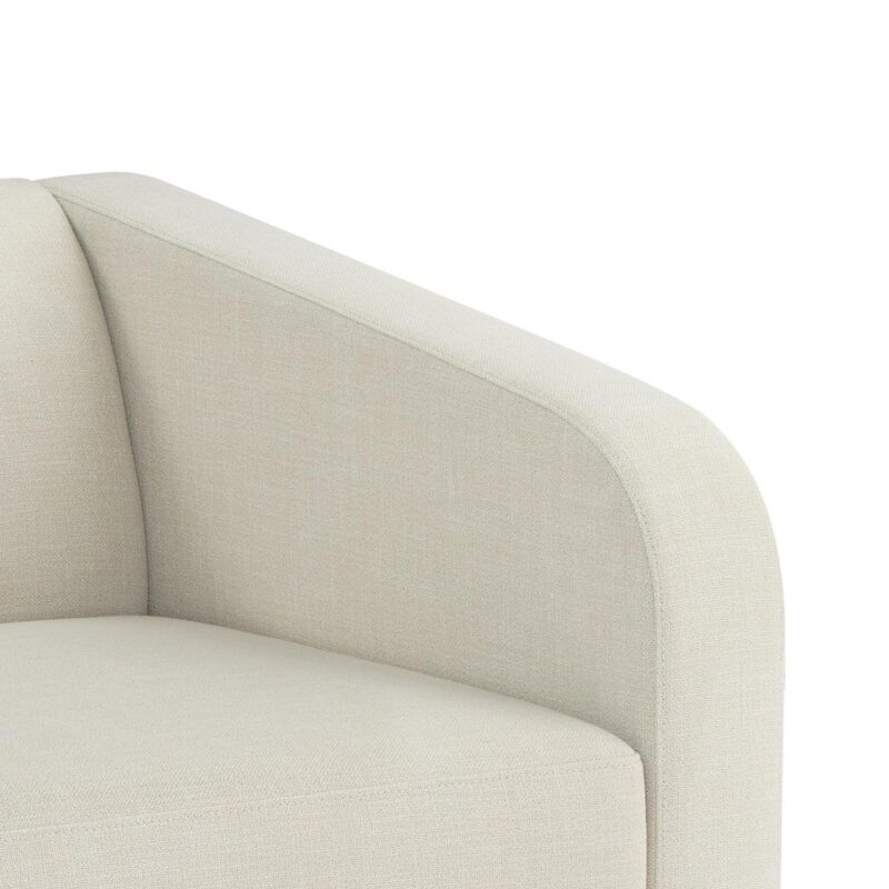 Better Homes and Gardens Lillian Channel Tufted Sofa 83.5  Cream Linen - Image 14