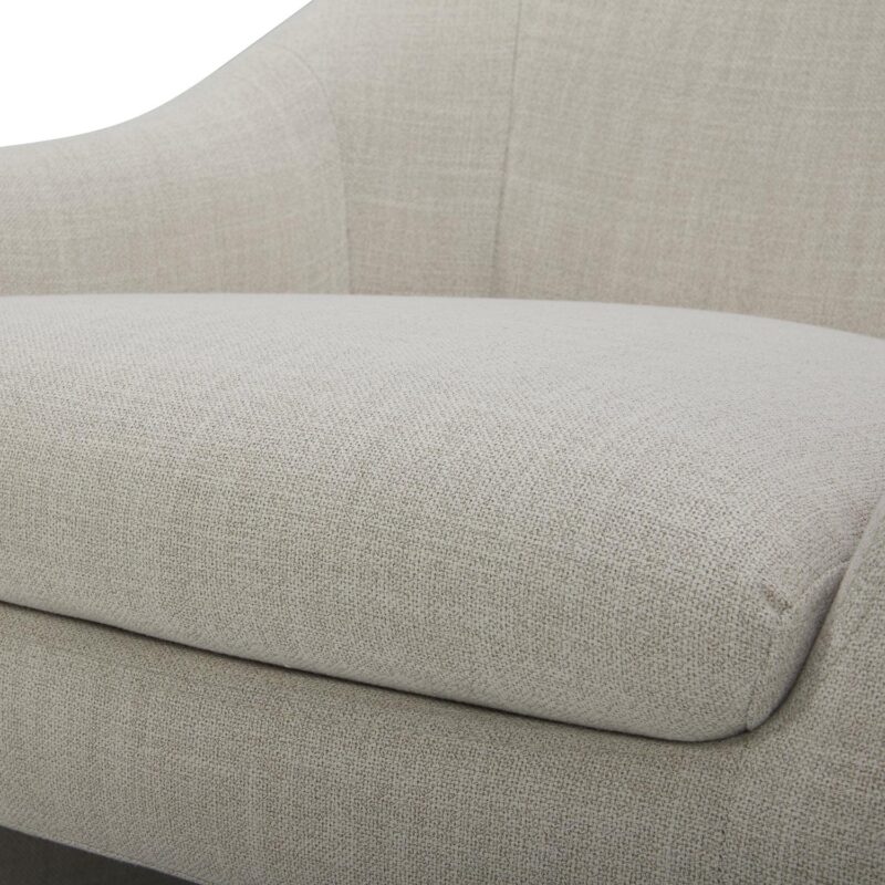Better Homes and Gardens Emerson Curvy Accent Chair, Cream Linen - Image 9