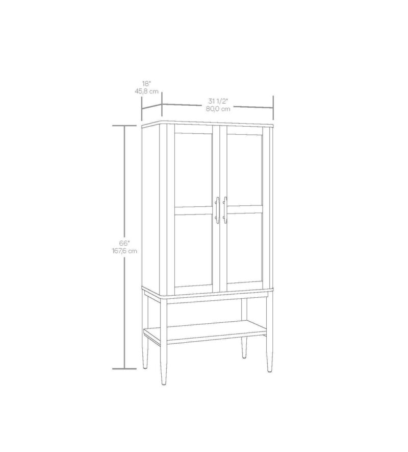 Better Homes and Gardens Springwood Caning Storage Cabinet, Charcoal Finish - Image 7