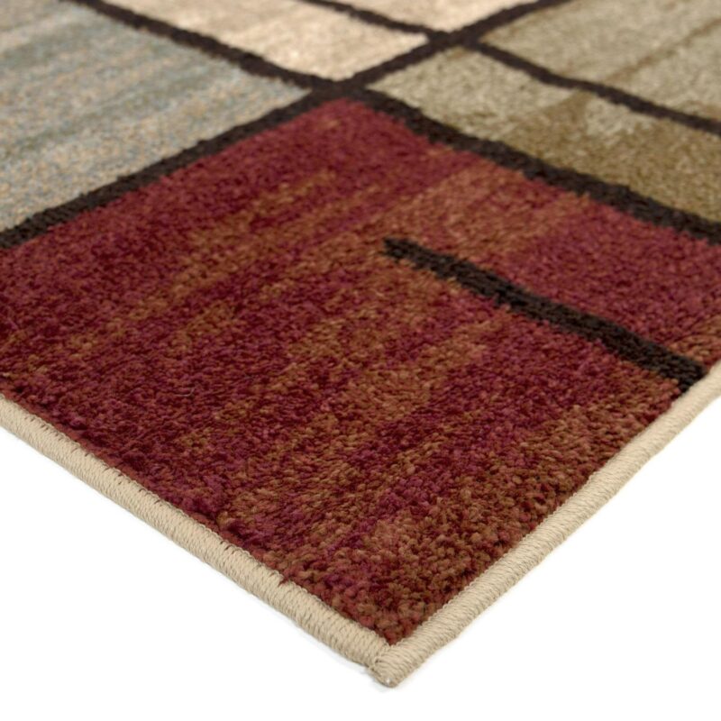 Better Homes and Gardens Spice Grid 7'6  x 9'6  Rouge Indoor Area Rug - Image 4