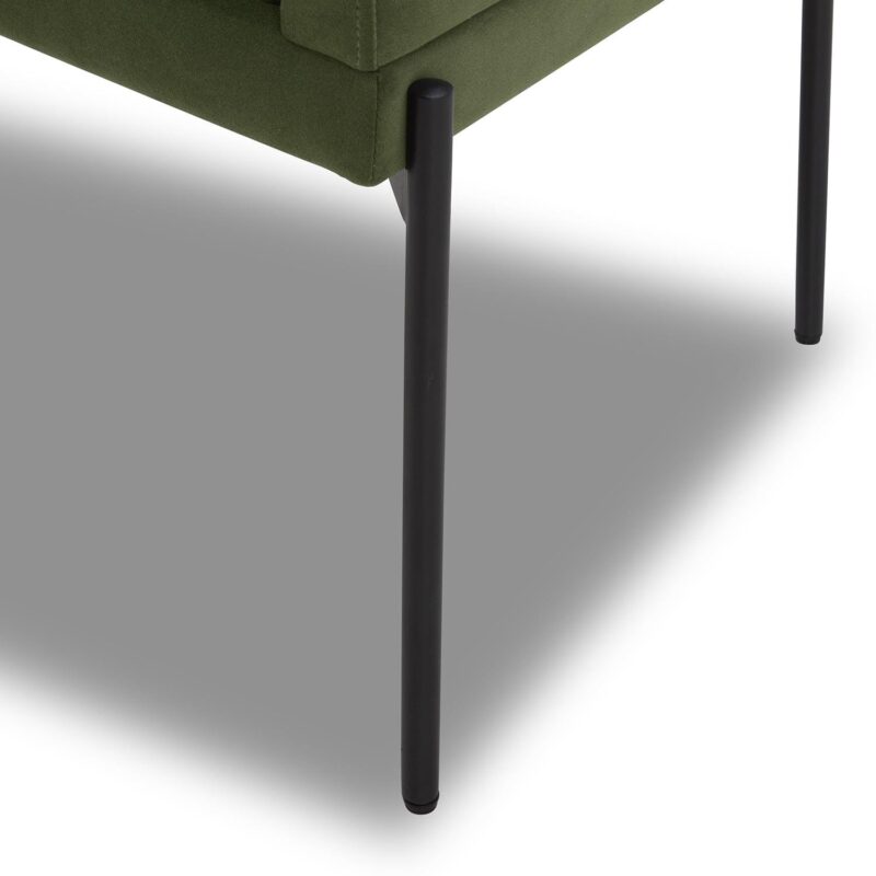 Better Homes and Gardens Wyatt Velvet Dining Chairs, Olive, 2 Pack - Image 12