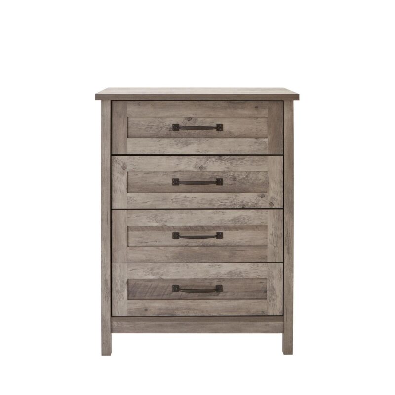 Better Homes and Gardens Modern Farmhouse 4-Drawer Dresser, Rustic Gray Finish - Image 9