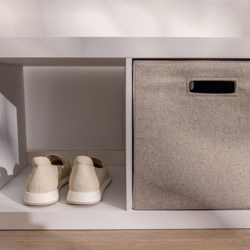 Better Homes and Gardens 5-Cube Vertical Storage Organizer, White Texture - Image 4