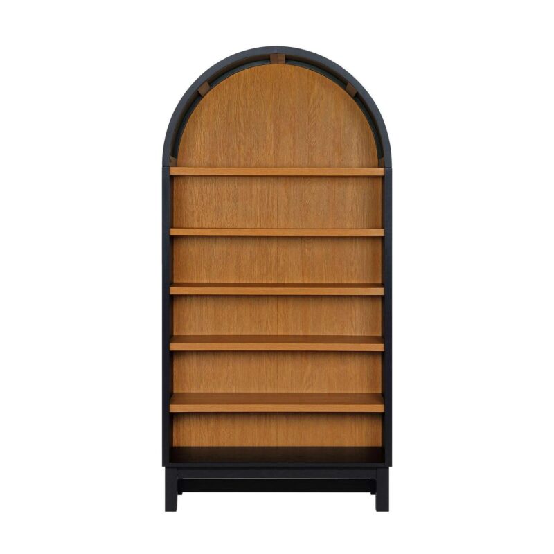 Better Homes and Gardens Juliet Open Arch Bookcase, Rich Black and Light Honey - Image 10