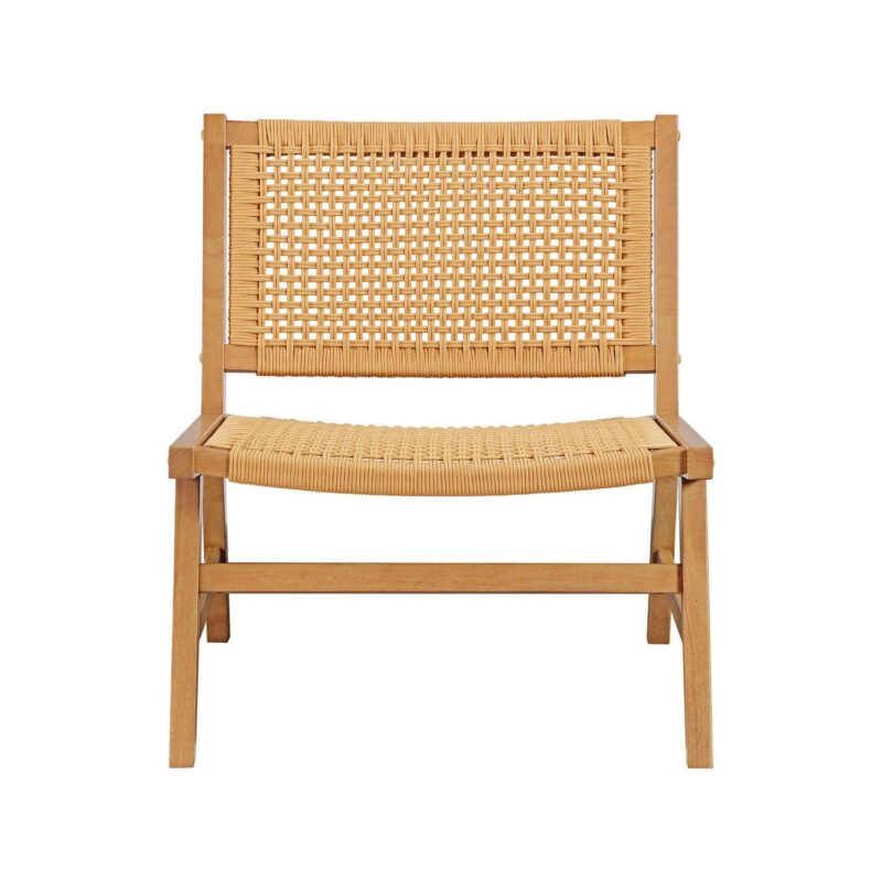 Better Homes and Gardens Vista Woven Accent Chair, Light Honey Finish - Image 14