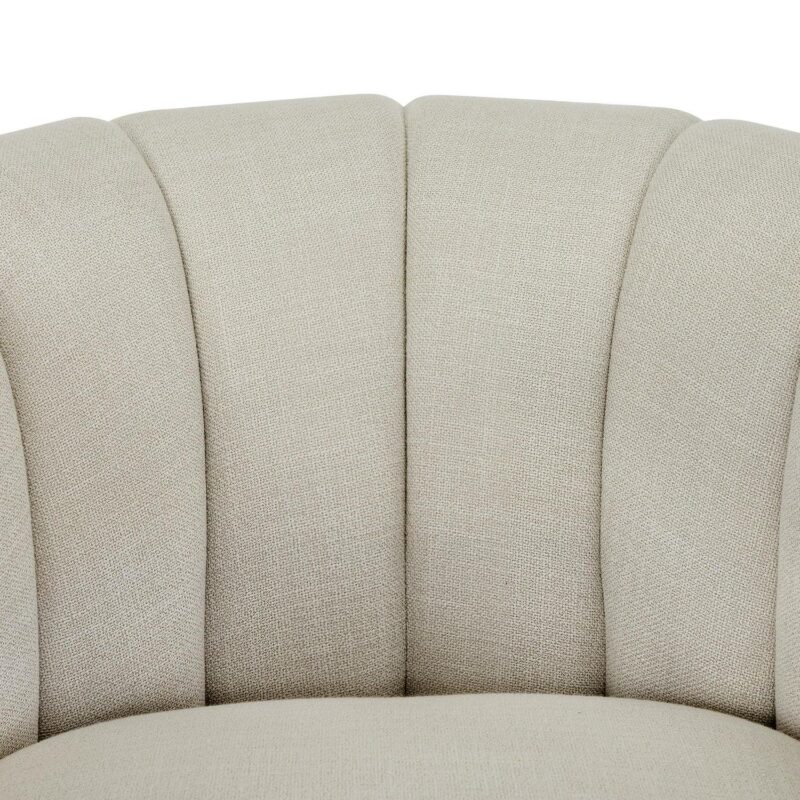 Better Homes and Gardens Lillian Accent Swivel Chair, Cream Linen - Image 6