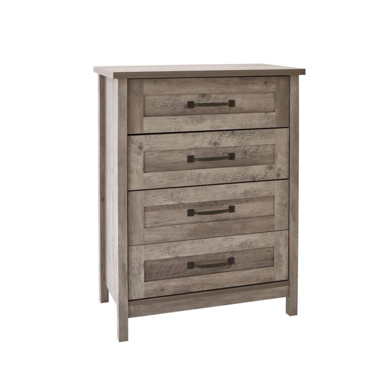 Better Homes and Gardens Modern Farmhouse 4-Drawer Dresser, Rustic Gray Finish - Image 2