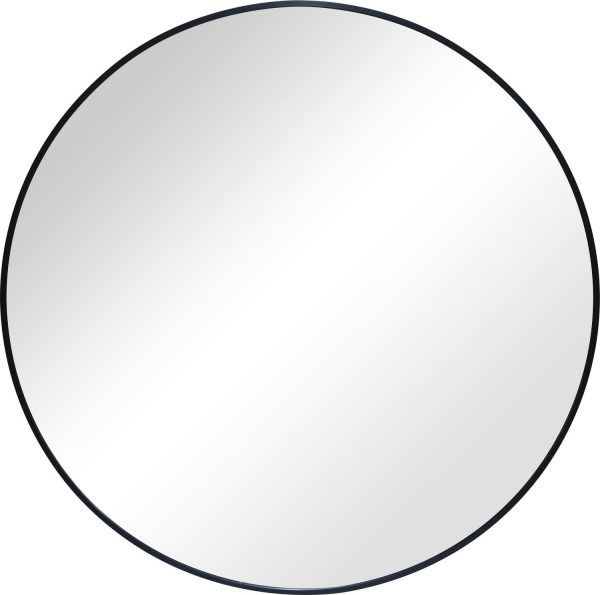 Better Homes and Gardens Wall Mirror Round, 32IN Diameter, Black Finish