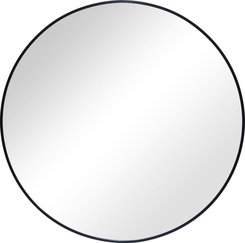 Better Homes and Gardens Wall Mirror Round, 32IN Diameter, Black Finish