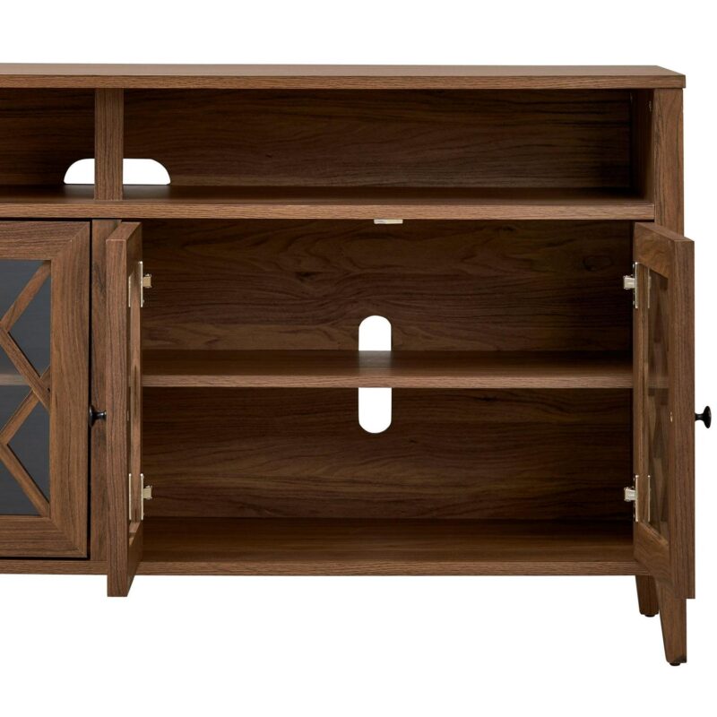 Better Homes and Gardens Trellis TV Stand for TVs up to 65 , Walnut - Image 6