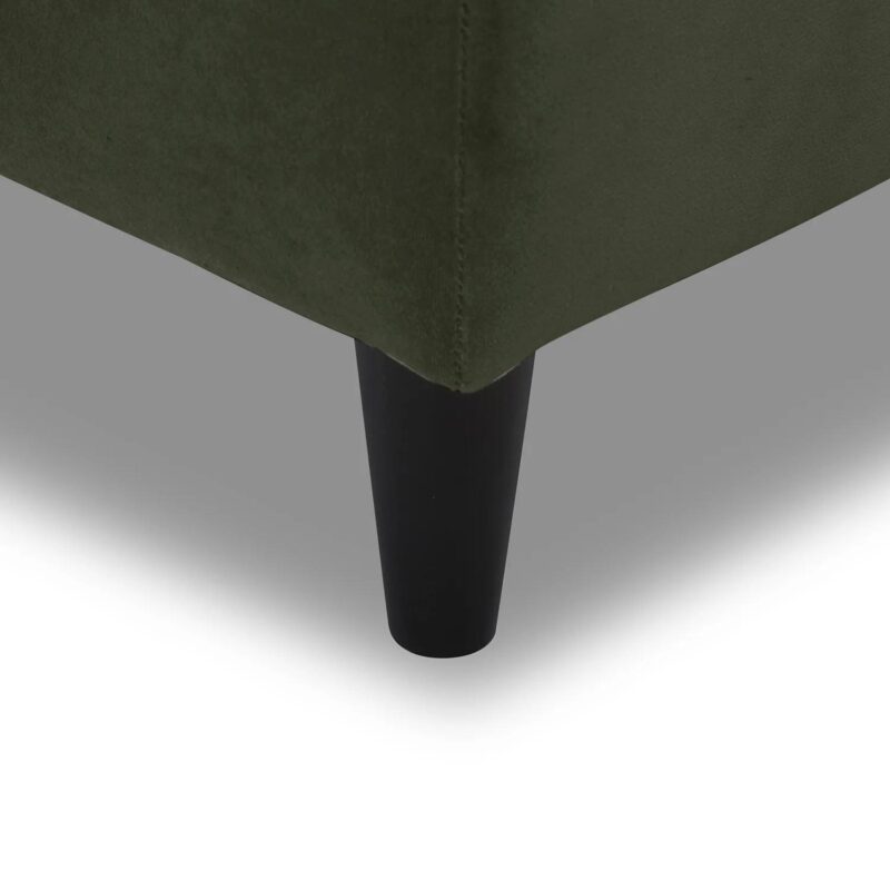 Better Homes and Gardens Springwood Wood Frame 83.46  Couch, Olive Velvet - Image 5