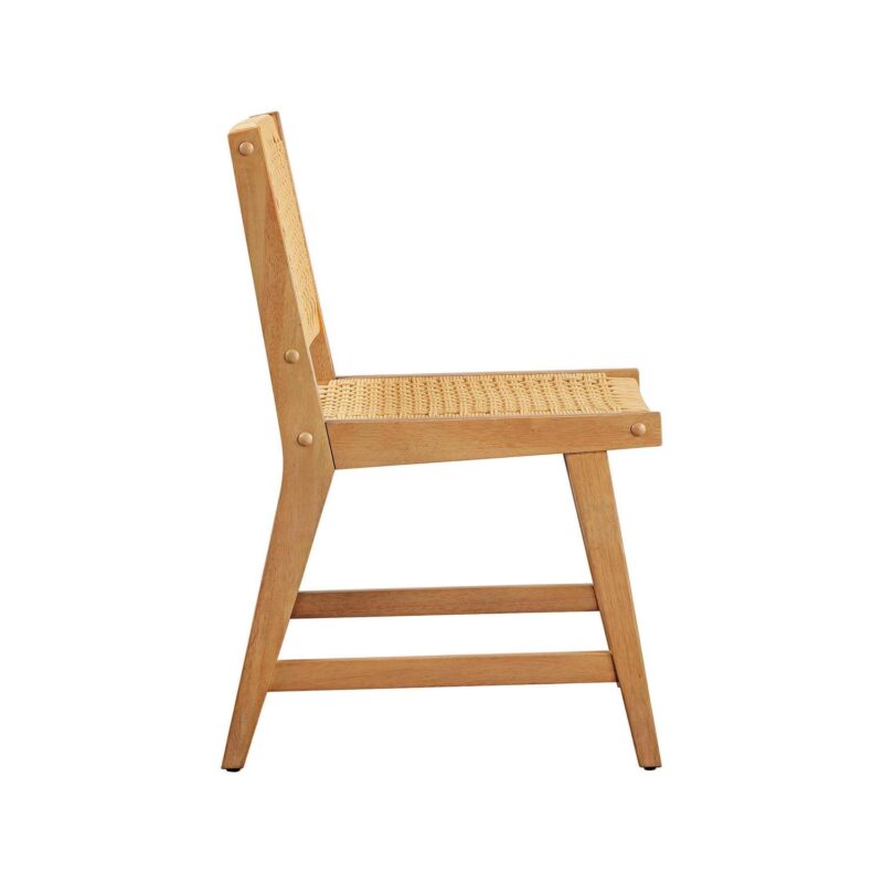 Better Homes and Gardens Vista Woven Coastal Dining Chairs 2 Pack, Light Honey Finish - Image 14