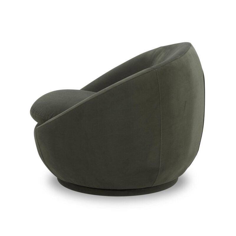 Better Homes and Gardens Mira Swivel Chair, Olive Velvet - Image 5