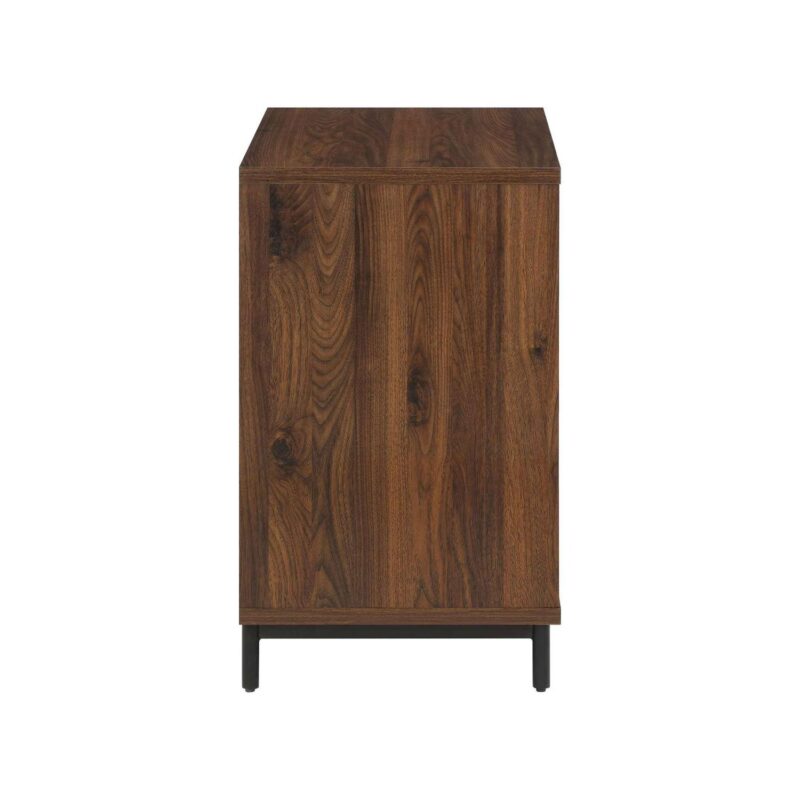 Better Homes and Gardens Wyatt Geo 2-Drawer Nightstand with USB, Walnut Finish - Image 4