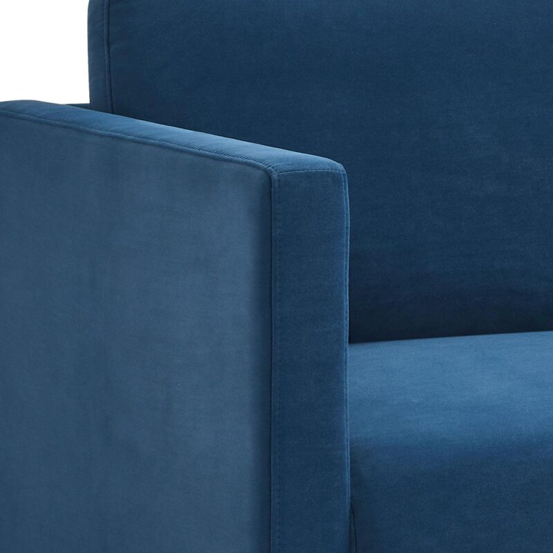 Better Homes and Gardens Wyatt Velvet Sofa, Blue Cove - Image 2