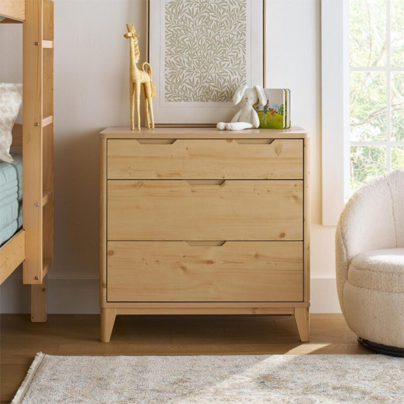 Better Homes and Gardens Leighton 3 Drawer Dresser, Natural