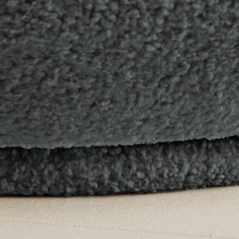 Better Homes and Gardens Mira Swivel Chair, Gray Shearling - Image 4
