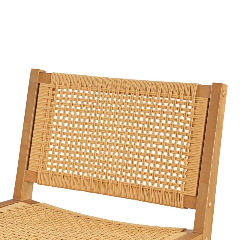 Better Homes and Gardens Vista Woven Accent Chair, Light Honey Finish - Image 2