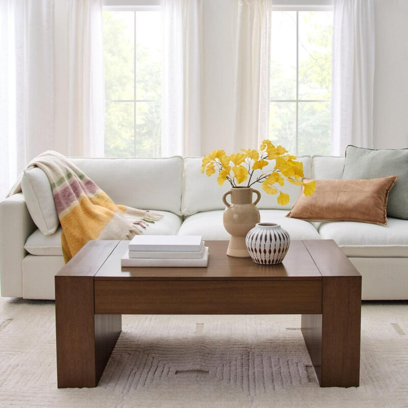 Better Homes and Gardens Ezra Oversized Coffee Table, Walnut - Image 7
