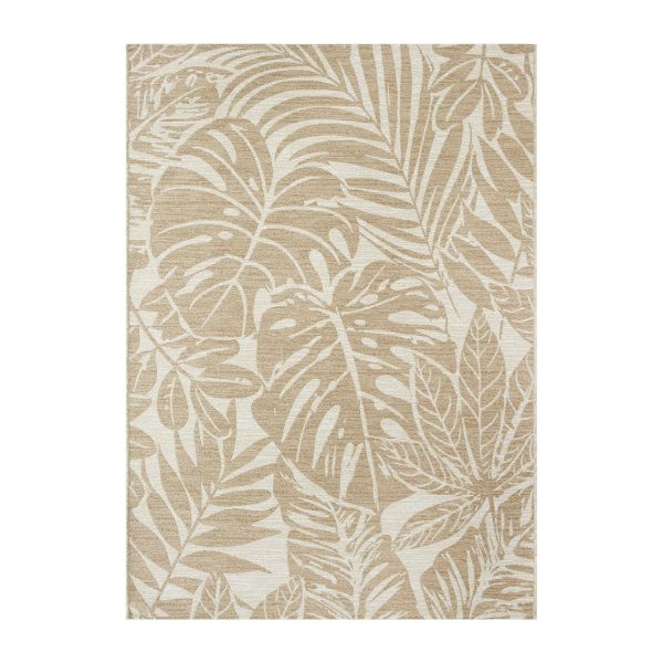 Better Homes and Gardens Neutral Palm Outdoor Rug, 9' x 12'