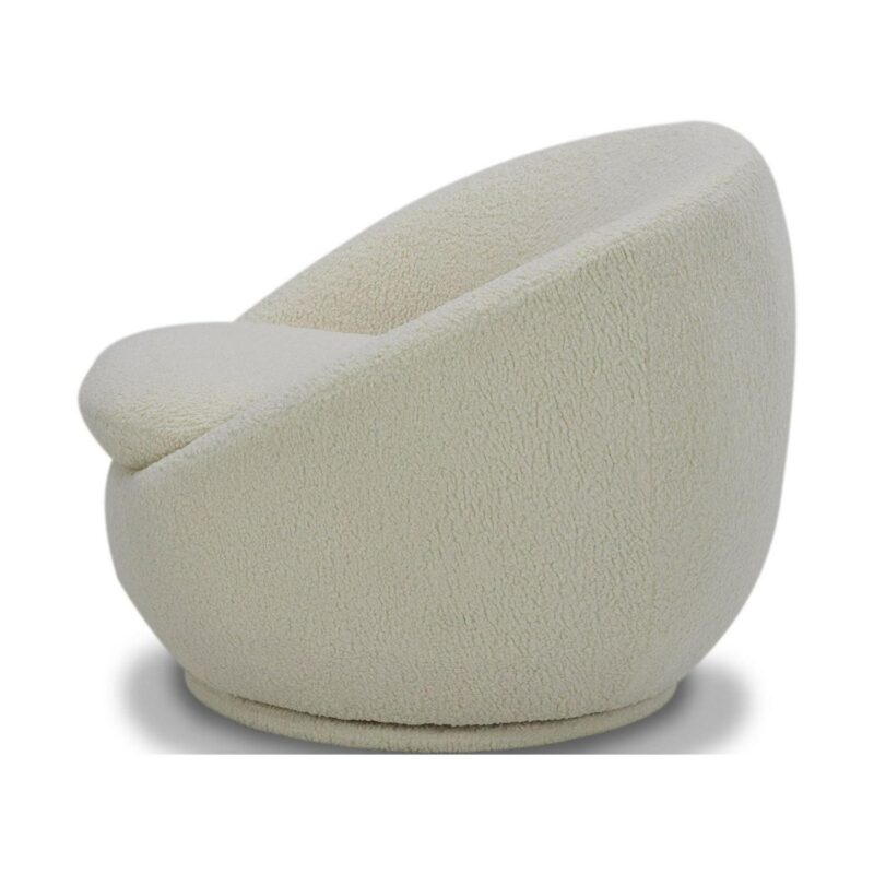 Better Homes and Gardens Mira Swivel Chair, Cream - Image 8