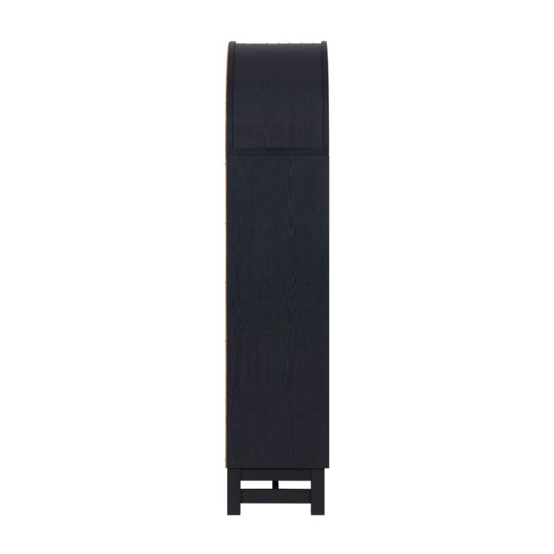 Better Homes and Gardens Juliet Open Arch Bookcase, Rich Black and Light Honey - Image 11