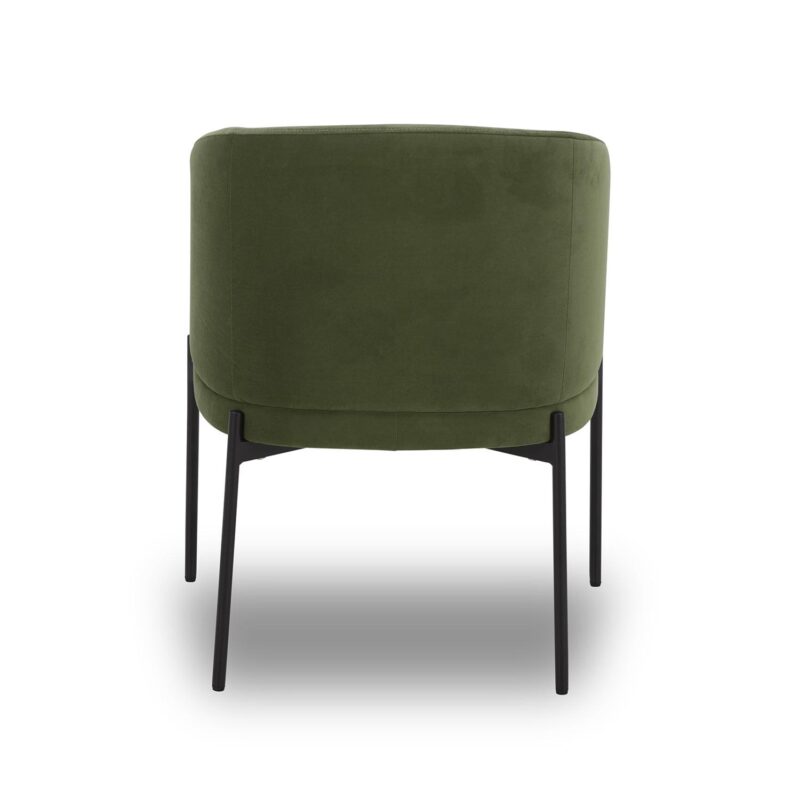 Better Homes and Gardens Wyatt Velvet Dining Chairs, Olive, 2 Pack - Image 5