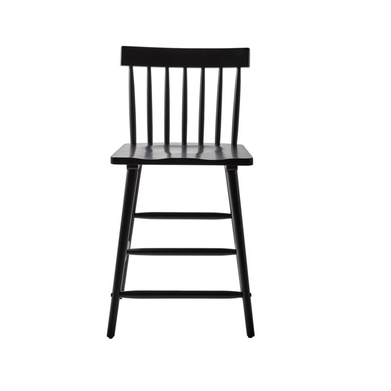 Better Homes and Gardens Gerald Counter Stool 2 Pack, Rich Black Finish - Image 7