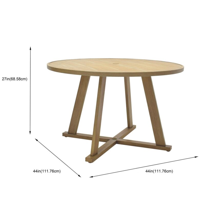 Better Homes and Gardens Lilah 5 Piece Outdoor Dining Set, White - Image 12