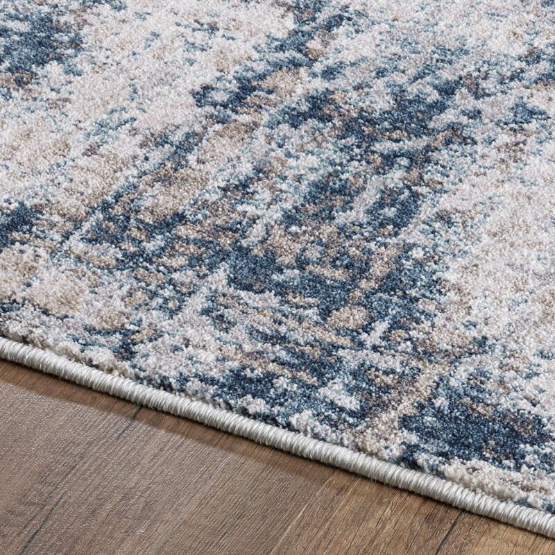 Better Homes and Gardens Navy Abstract Indoor Area Rug, 8' x 10' - Image 5