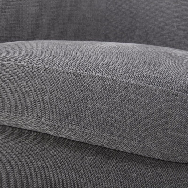 Better Homes and Gardens Bradford Wooden Base Modern Swivel Chair, Gray - Image 12