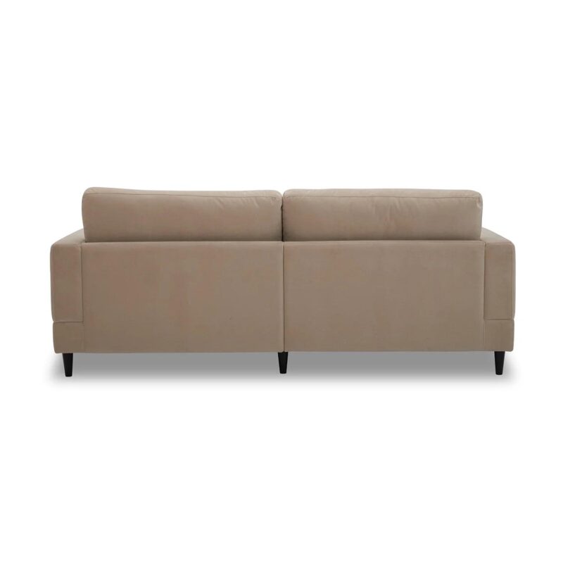 Better Homes and Gardens Springwood Wood Frame 83.46  Couch, Beige Velvet - Image 6