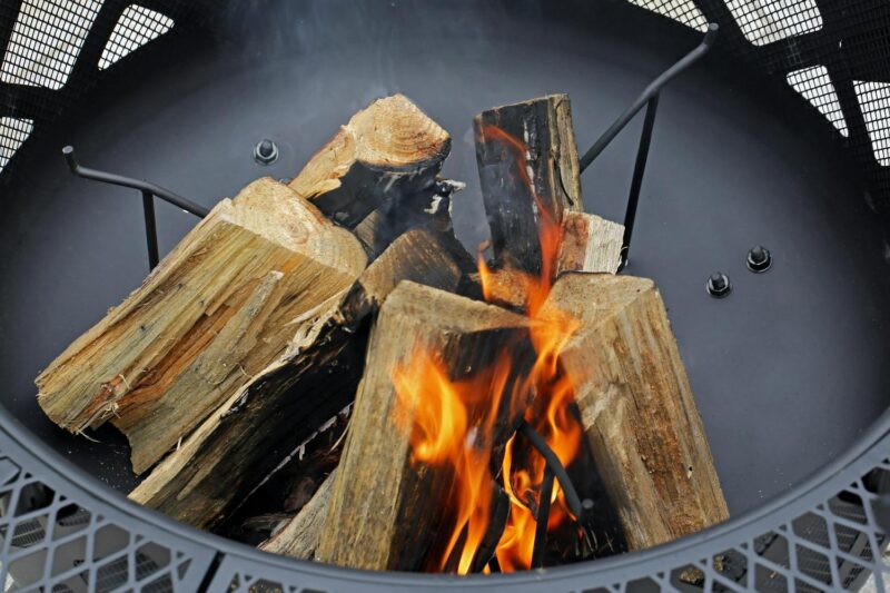 Big Horn 40in Ranch Fire Pit, with Cover - Image 3