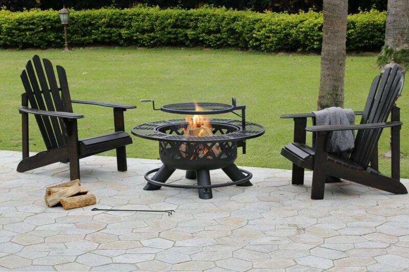 Big Horn 40in Ranch Fire Pit, with Cover - Image 2