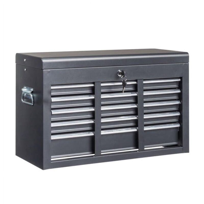 Black Heavy-Duty Steel Tool Box with 5 Drawers a 60cm Professional Organizer for Tools, Workshop, Garage, and Industrial Use - Image 2