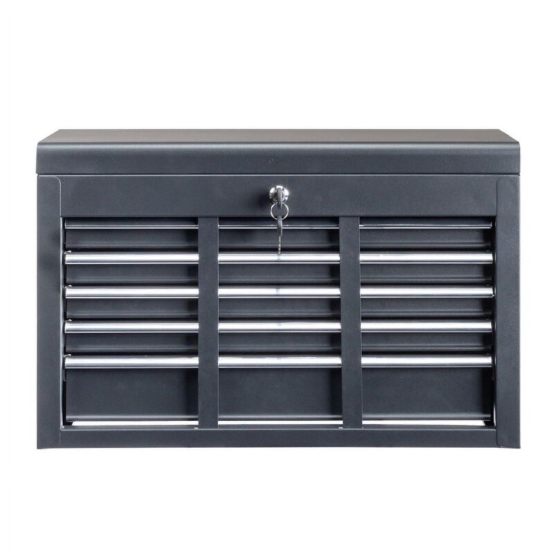 Black Heavy-Duty Steel Tool Box with 5 Drawers a 60cm Professional Organizer for Tools, Workshop, Garage, and Industrial Use