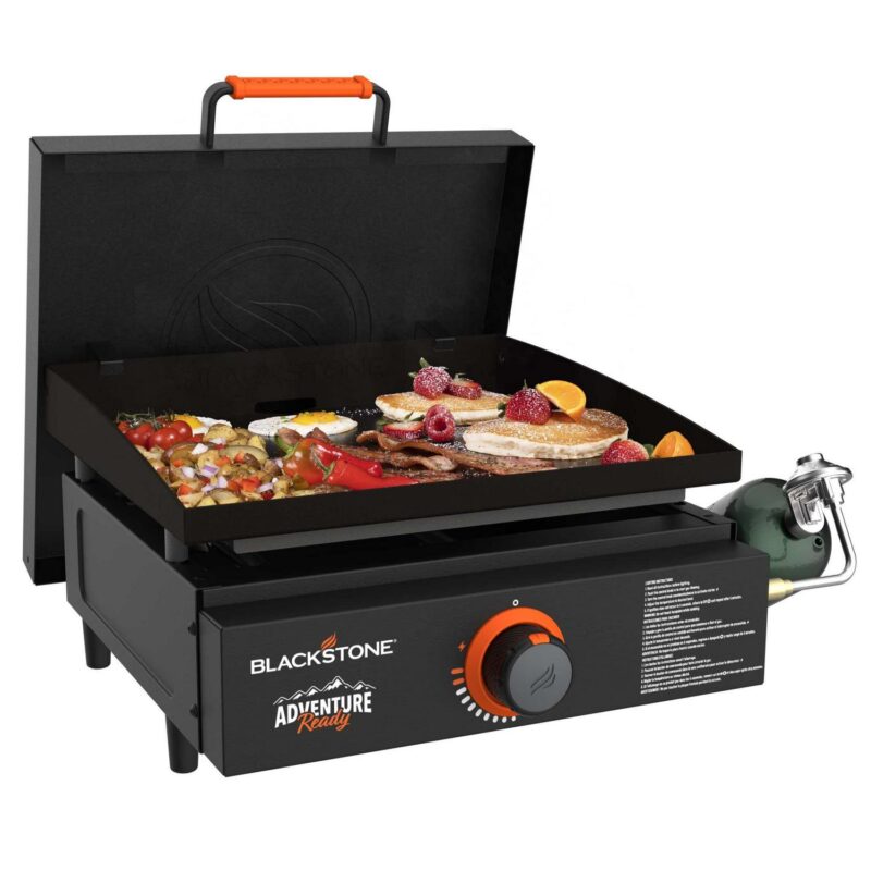 Blackstone Adventure Ready 17a Propane Griddle with Hard Cover and Protective Soft Cover - Image 2